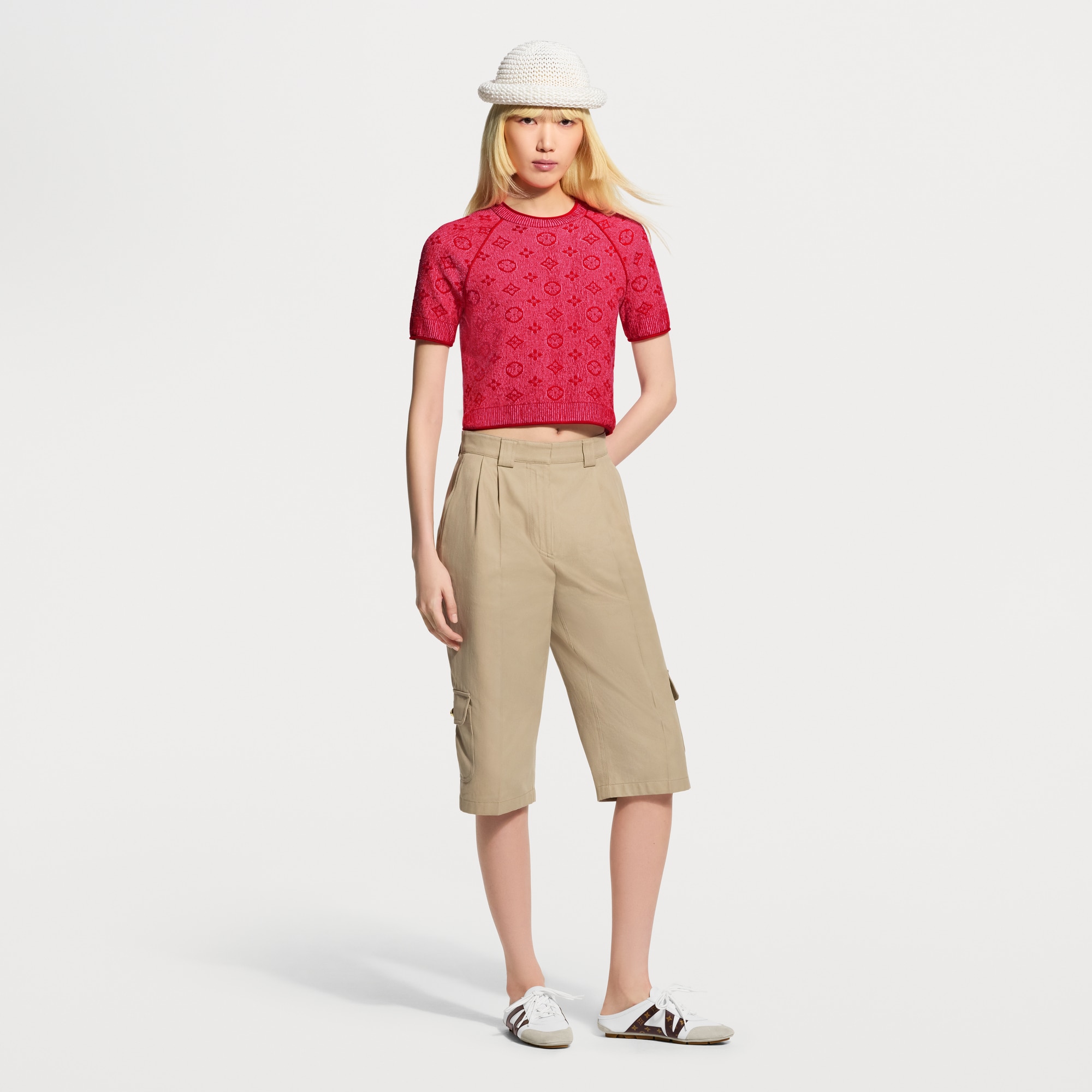 Monogram Tweed-Effect Knit Top - Women - Ready-to-Wear | LOUIS